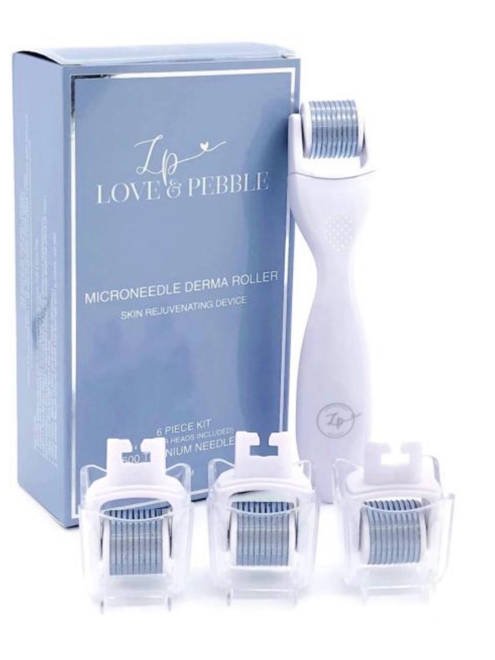 Love & Pebble Microneedle Derma Roller – Skin Rejuvenating Kit